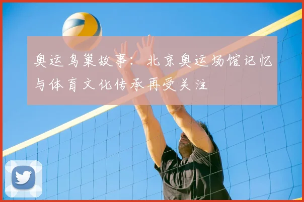 奥运鸟巢故事：北京奥运场馆记忆与体育文化传承再受关注