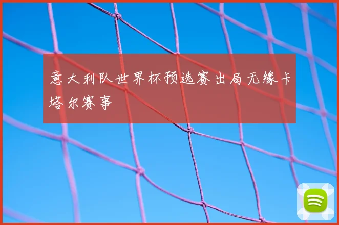 意大利队世界杯预选赛出局无缘卡塔尔赛事